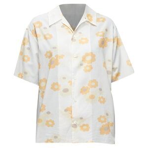 Marni cotton floral print short sleeve boxy shirt